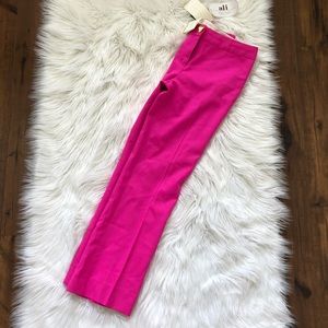 Kate Spade Hot Pink Ali Flared Trouser Size 4